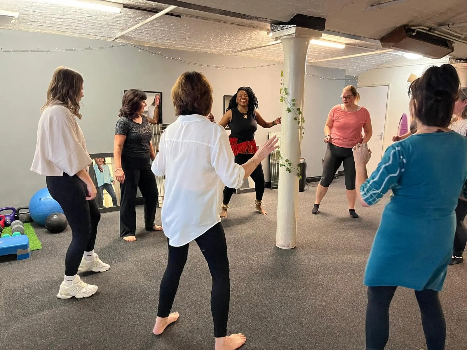 A movement and dance class at The Wellbeing Hub