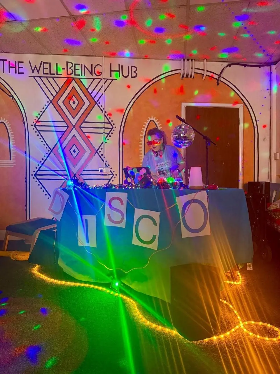 A disco night at The Wellbeing Hub