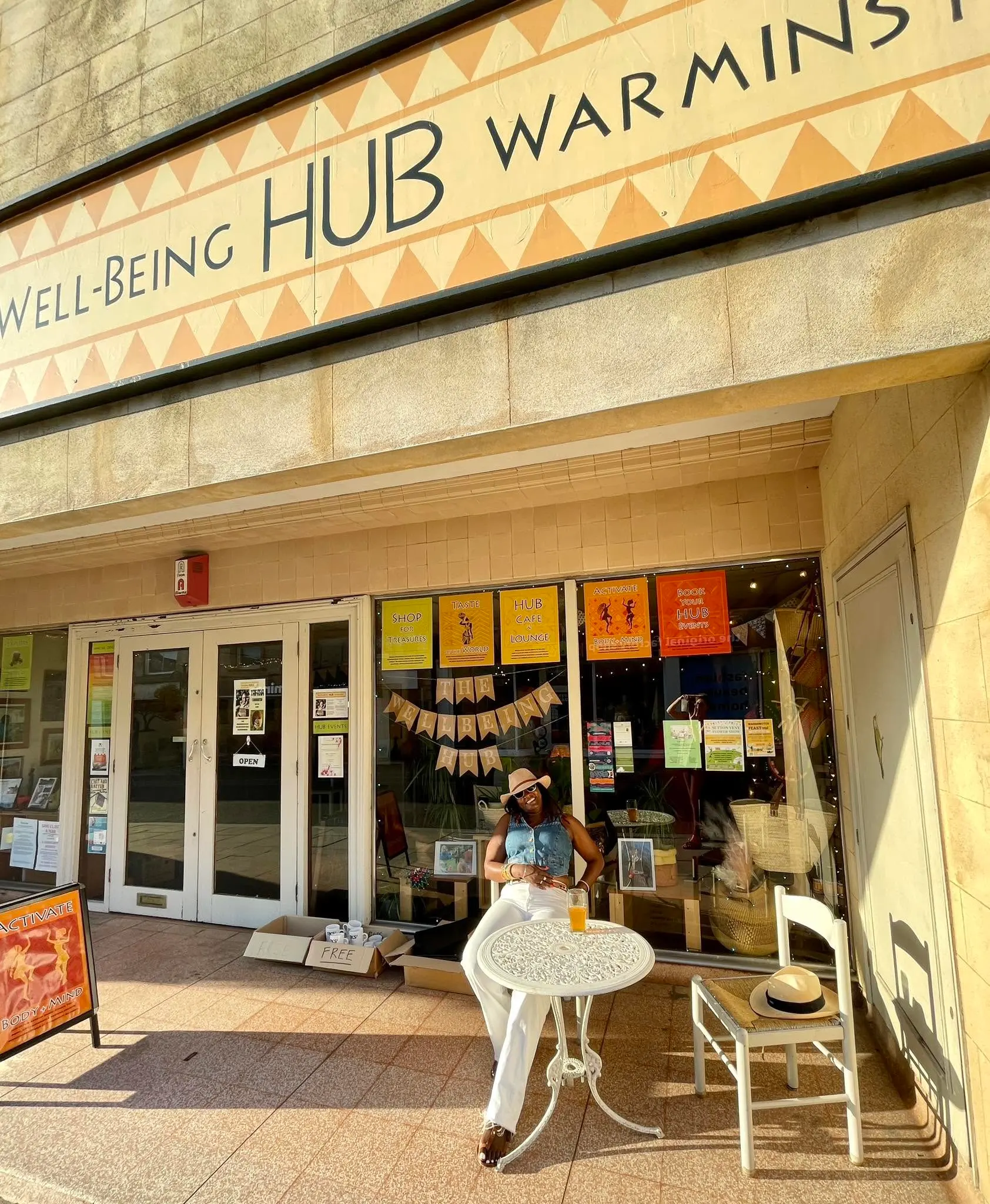 The Wellbeing Hub building exterior at 36 High Street, Warminster