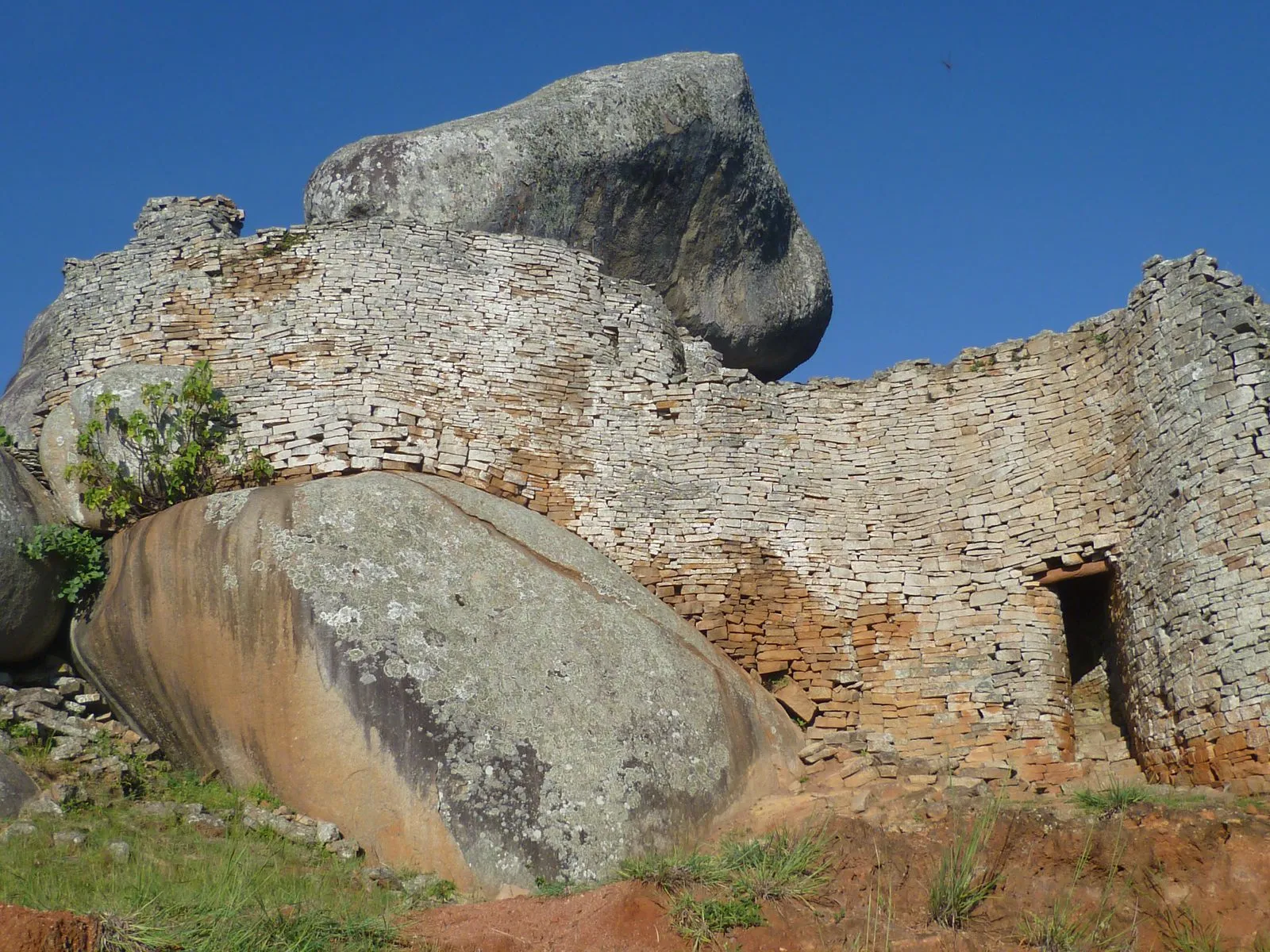 Balancing boulders in the Zimbabwean landscape